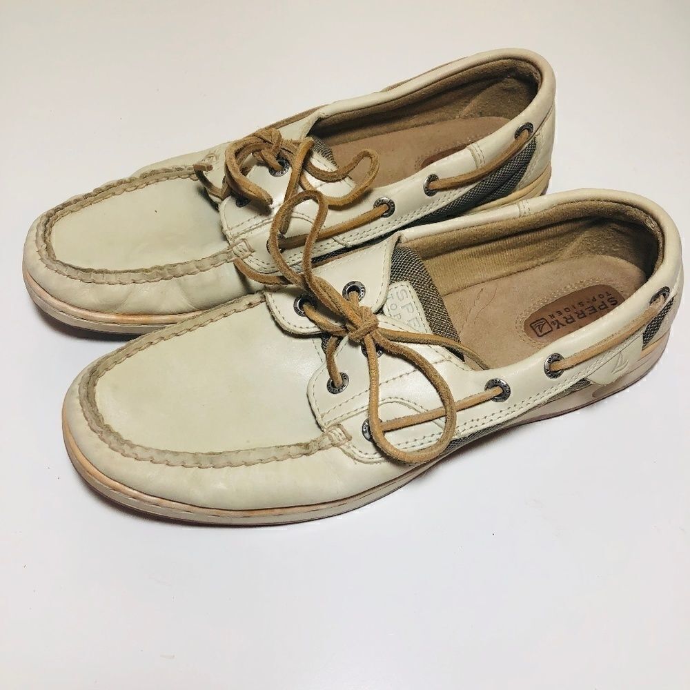 Sperry Top-Sider Boat Shoes Flat Slip On Leather